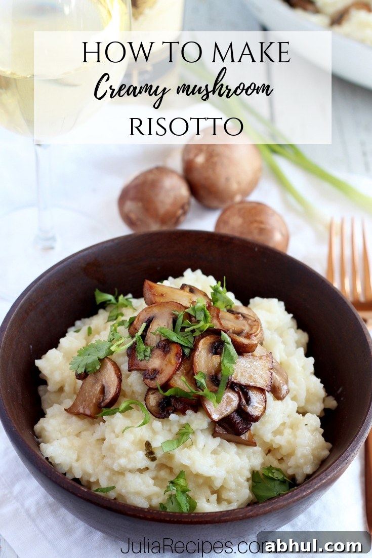 mushroom risotto