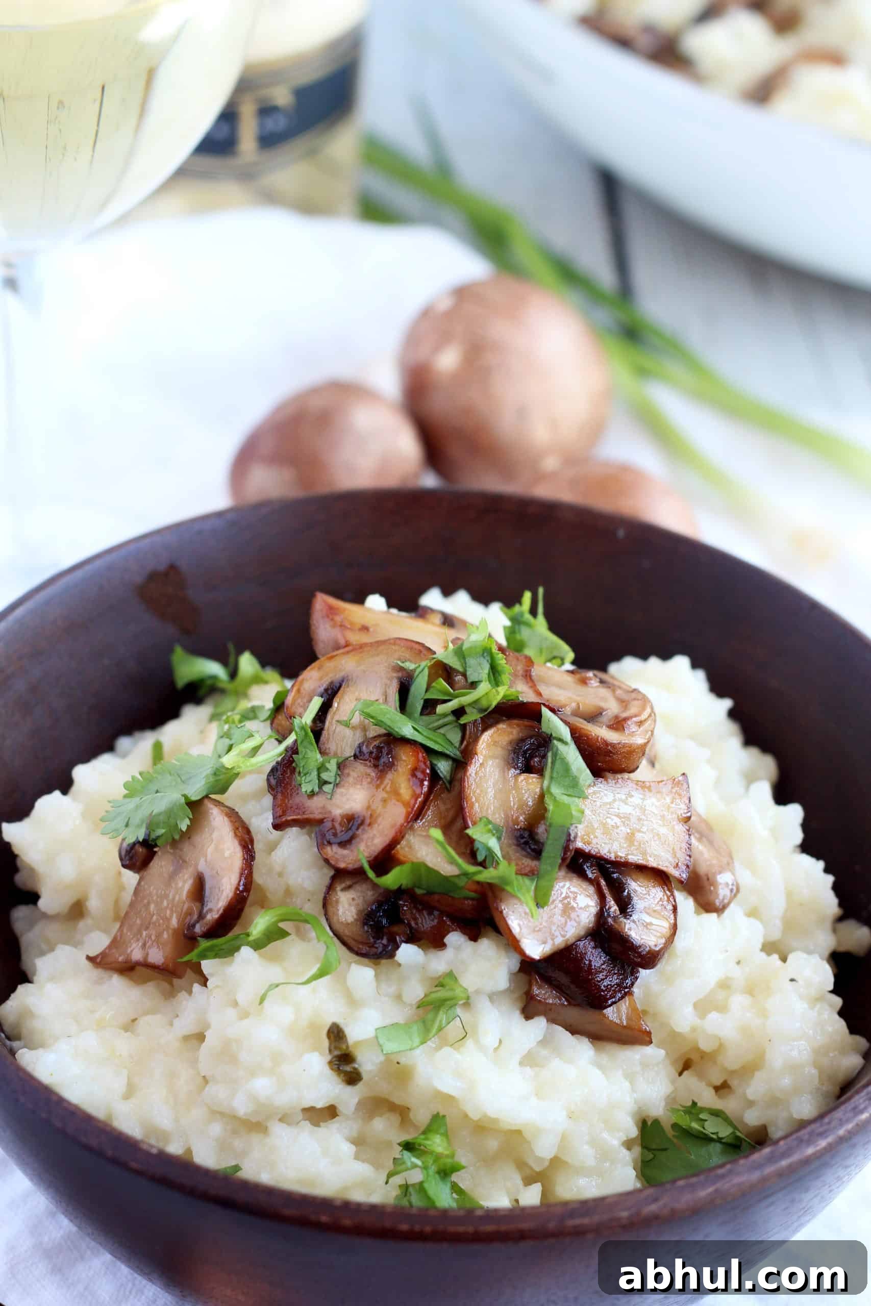 mushroom risotto