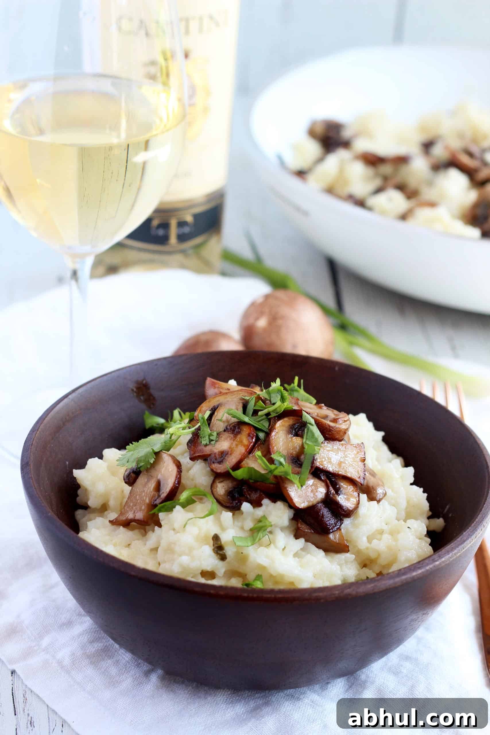 mushroom risotto