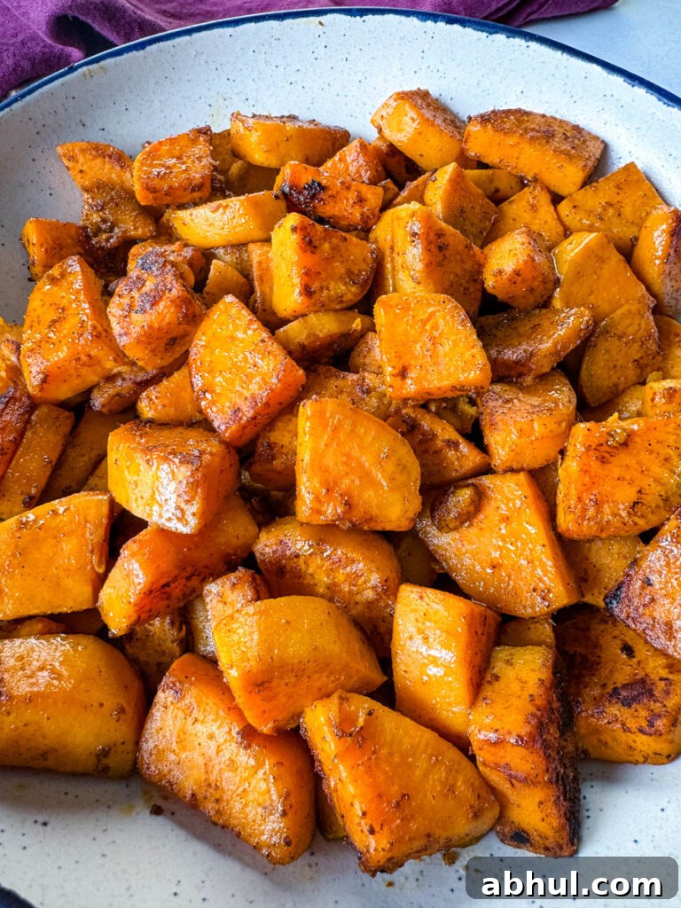 Crispy Fried Sweet Potatoes with Honey and Cinnamon 6 fried sweet potatoes in a white bowl