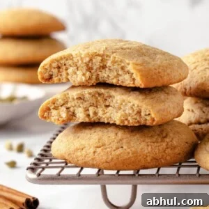 A chewy chai sugar cookie with a visible texture.