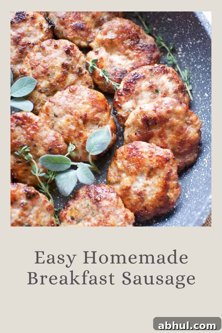 easy homemade breakfast sausage