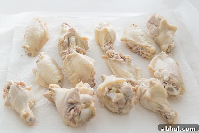 Chicken Wingettes and Drumettes on Paper