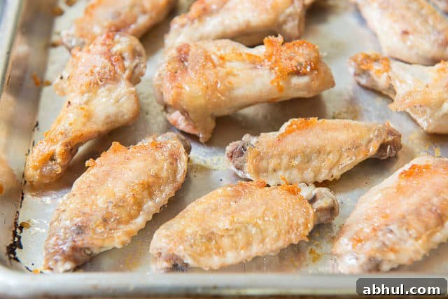 Baked Wings - On sheet Pan with Golden Caramelization On Edges