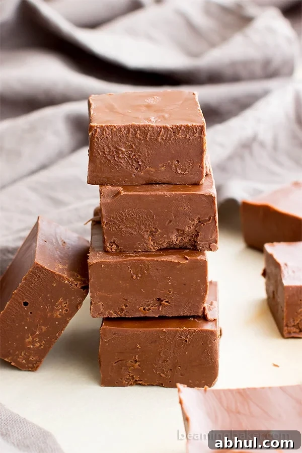 2 Ingredient Vegan Chocolate Peanut Butter Freezer Fudge (V, GF, DF): a super easy recipe for thick, decadent chocolate peanut butter fudge. #Vegan #GlutenFree #DairyFree | BeamingBaker.com