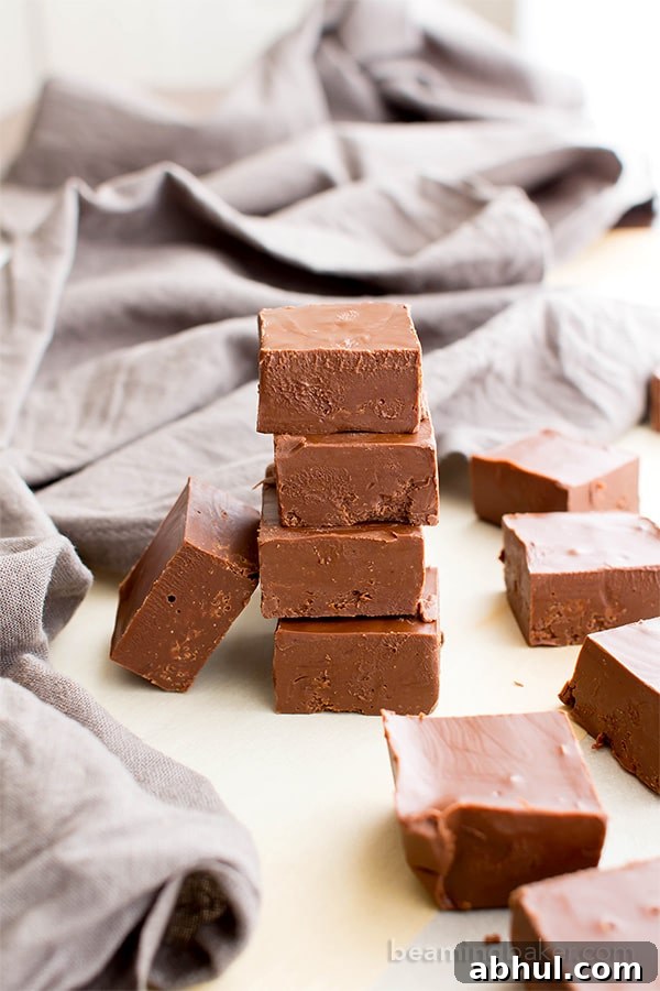 2 Ingredient Vegan Chocolate Peanut Butter Freezer Fudge (V, GF, DF): a super easy recipe for thick, decadent chocolate peanut butter fudge. #Vegan #GlutenFree #DairyFree | BeamingBaker.com