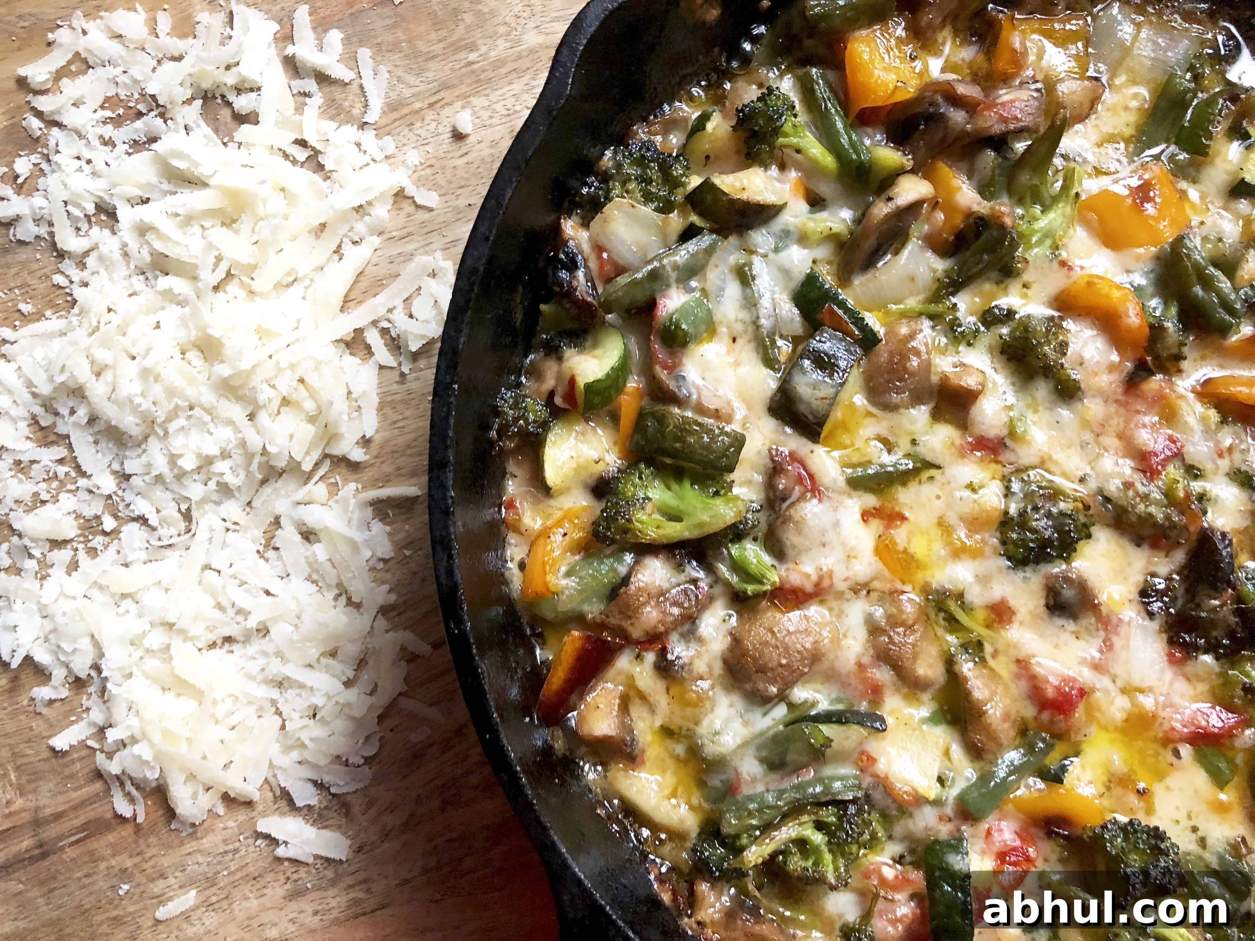 cheesy roasted ratatouille dip