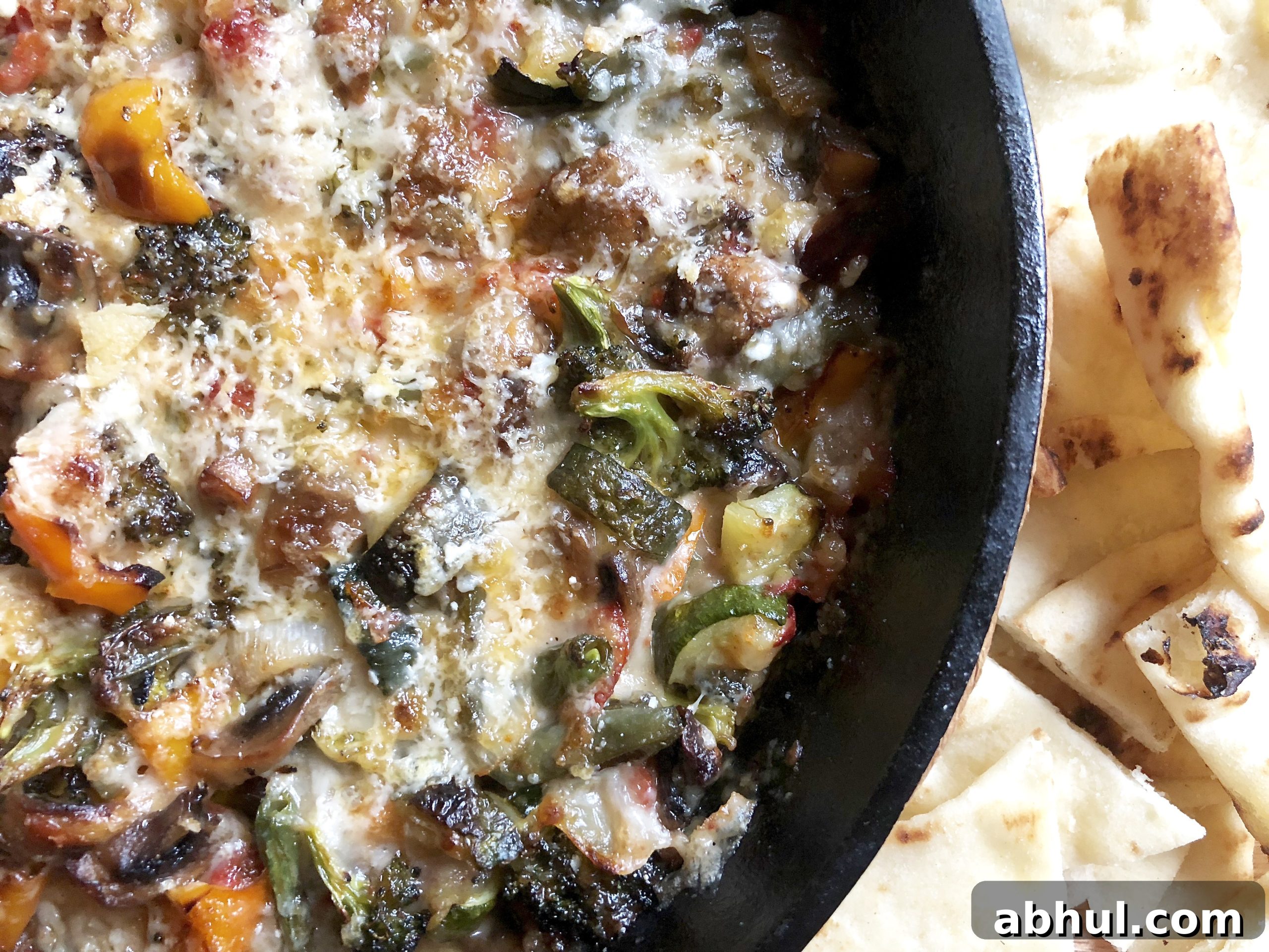cheesy roasted ratatouille dip