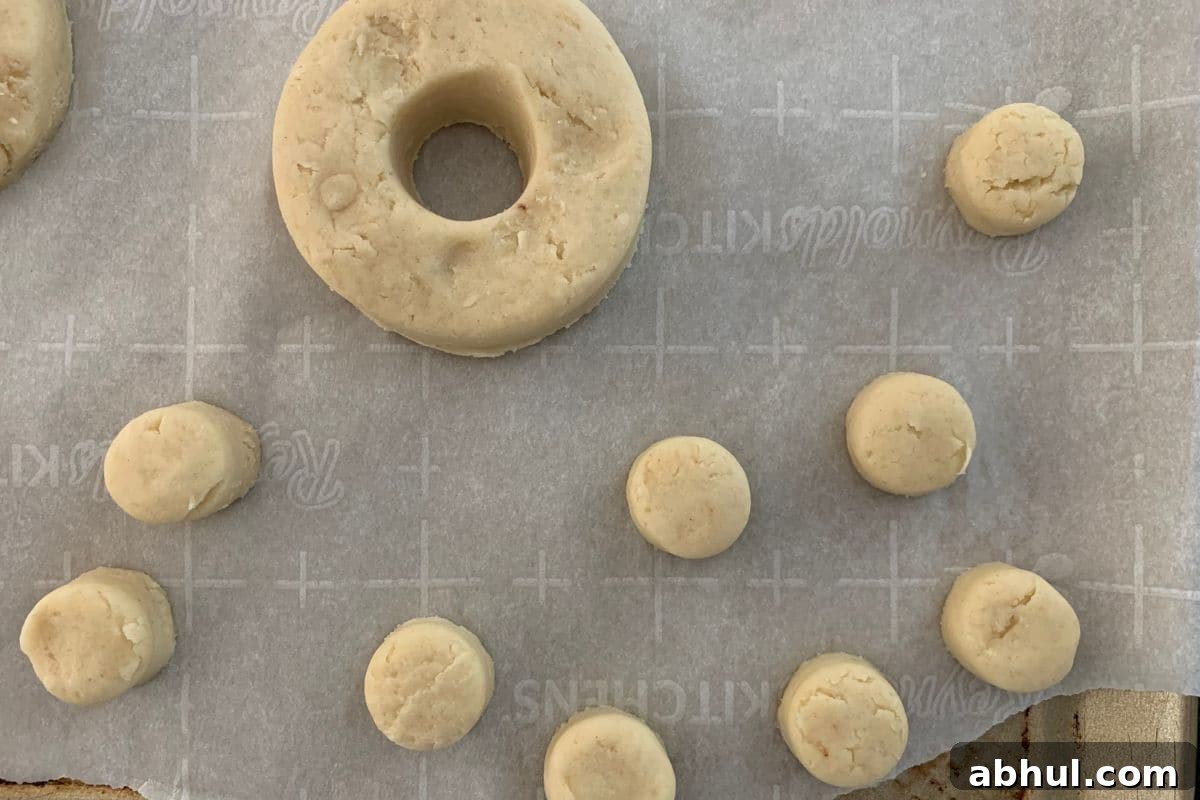 Donut holes ready to rise.