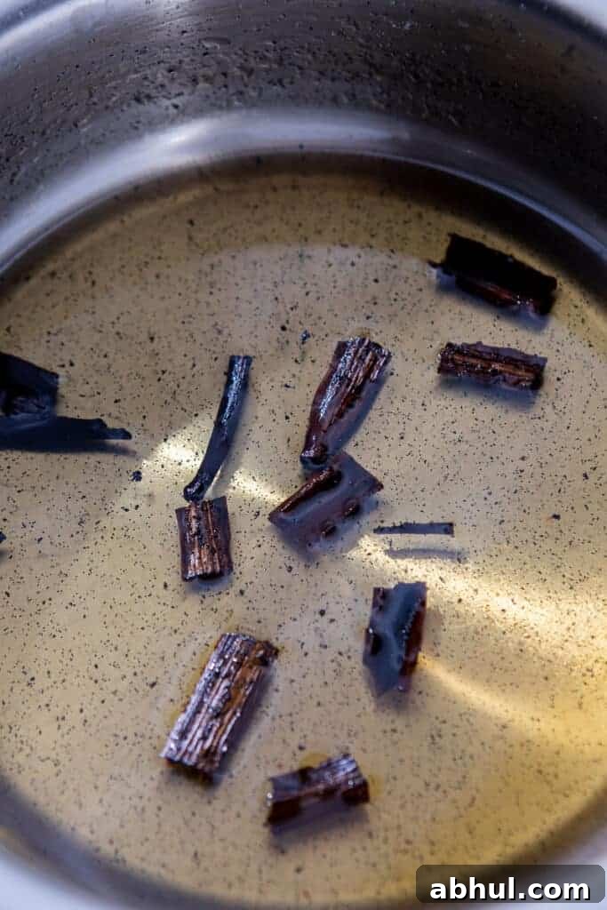 Vanilla bean simple syrup