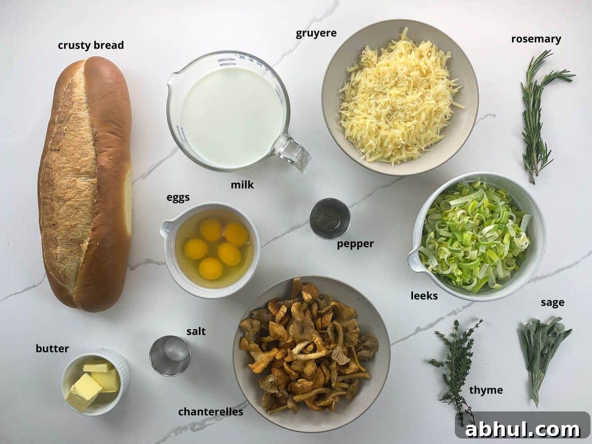 ingredients in bowls