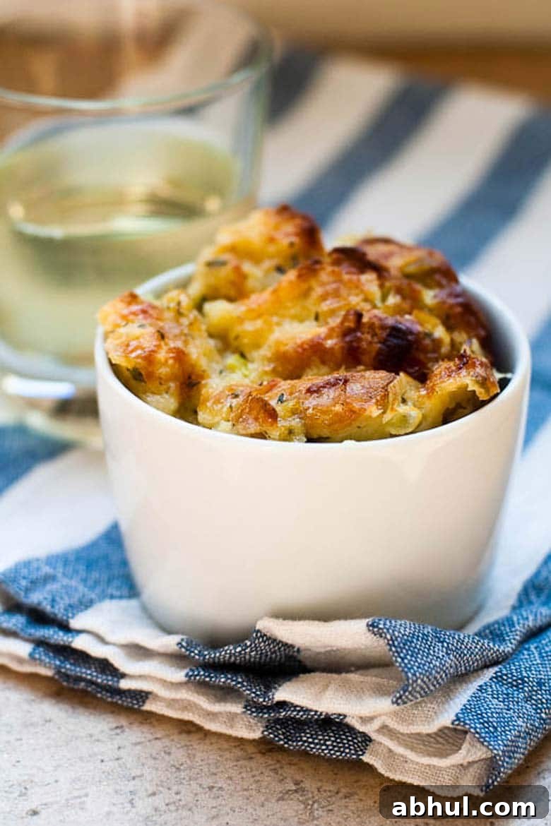 Savory Bread Pudding Gruyere Chanterelles Jill Silverman Hough 780
