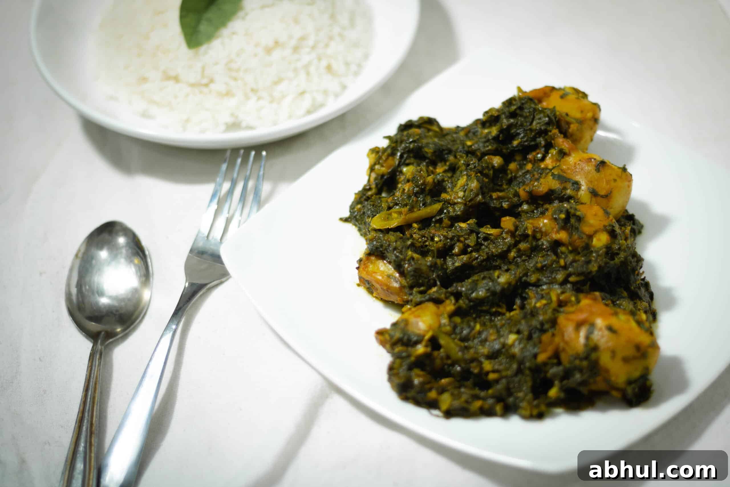 Palak Murgh - Chicken and Spinach Pakistani Curry