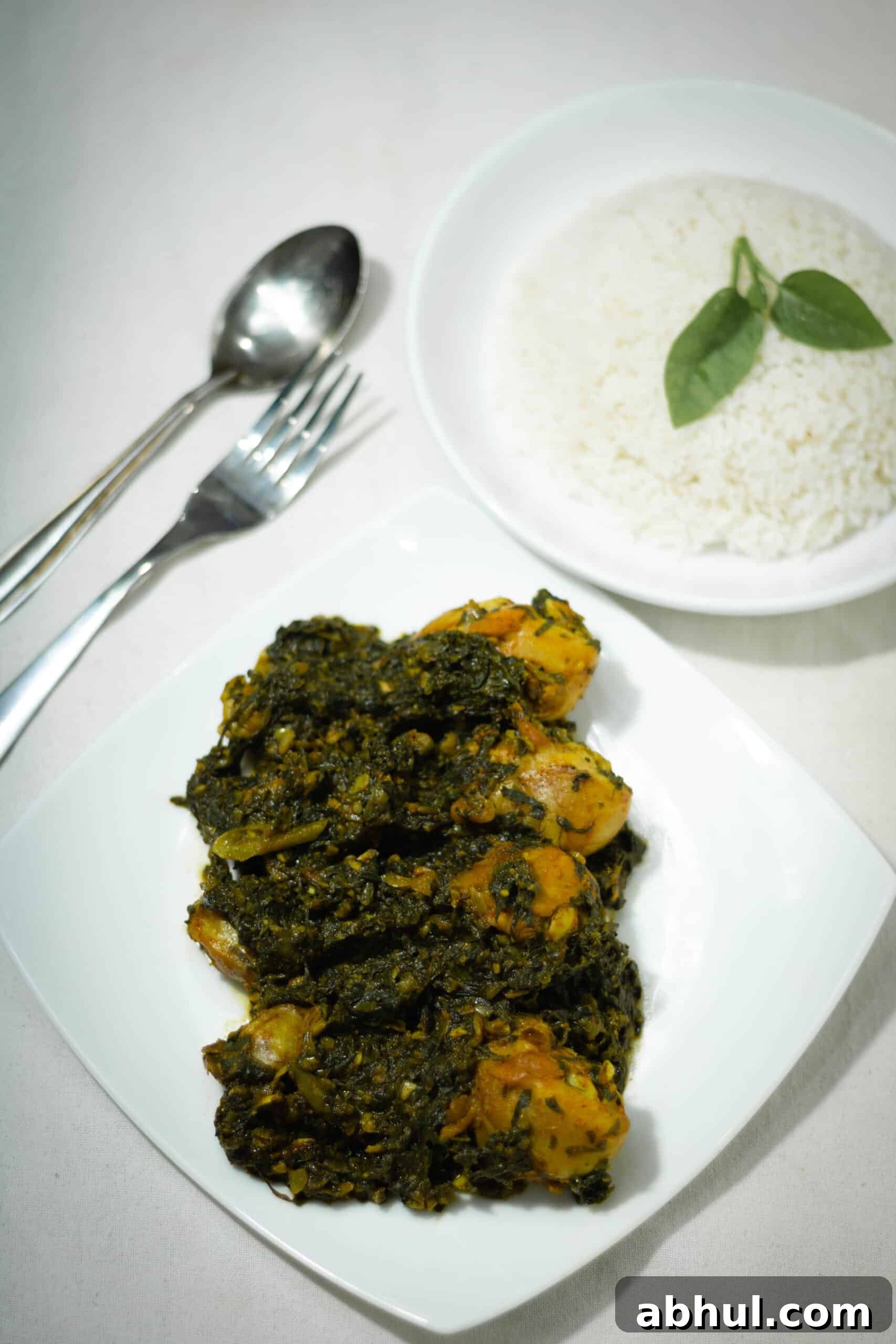 Palak Murgh - Chicken and Spinach Pakistani Curry