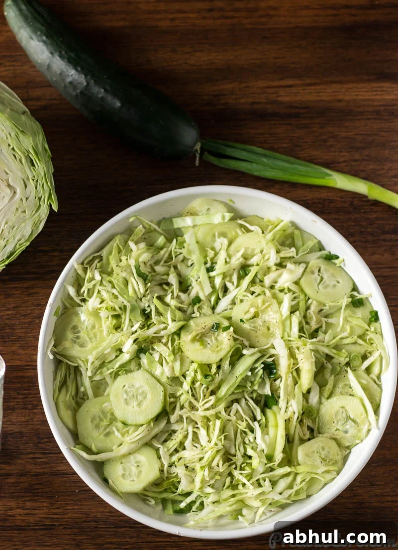 Crisp Cabbage Salad with Tangy Dressing 3 Cabbage Salad for Detox