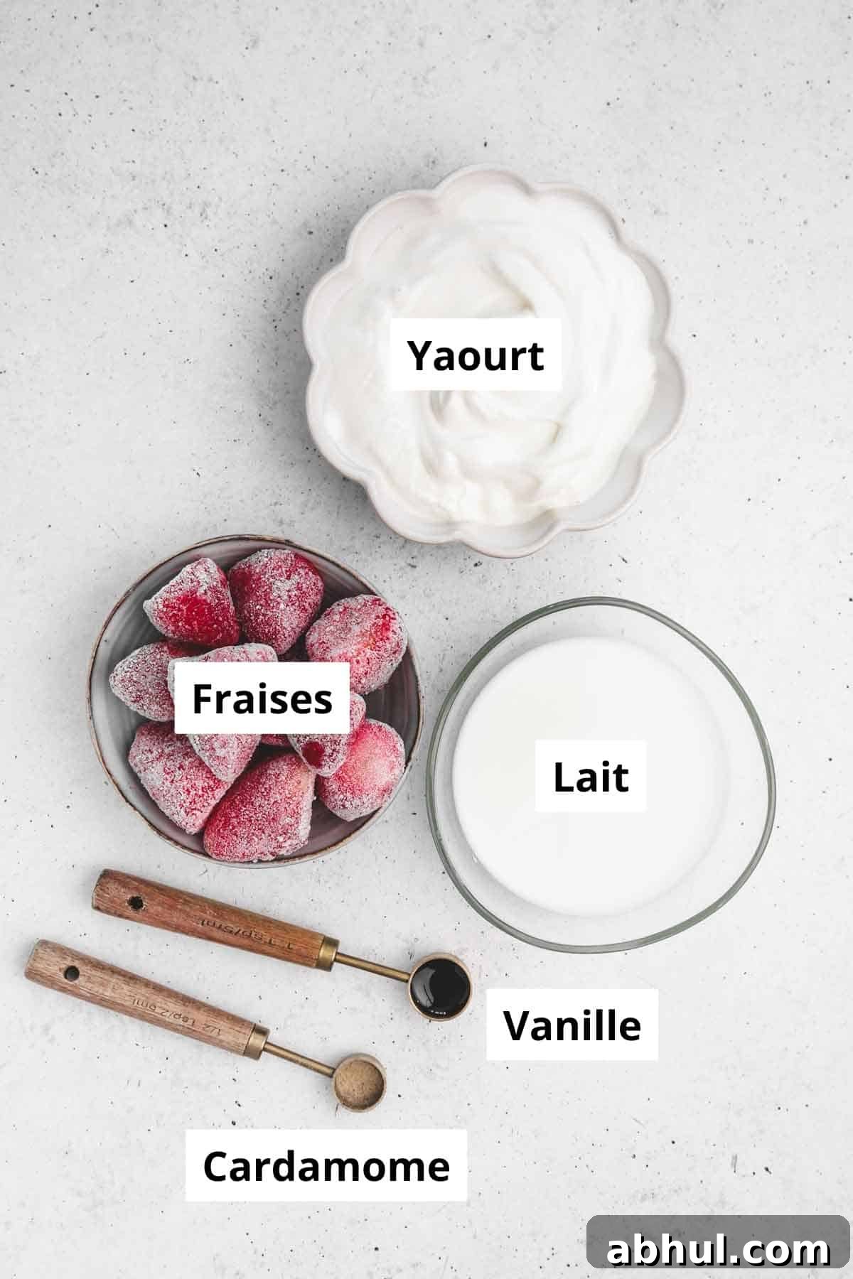bols avec des ingrédients