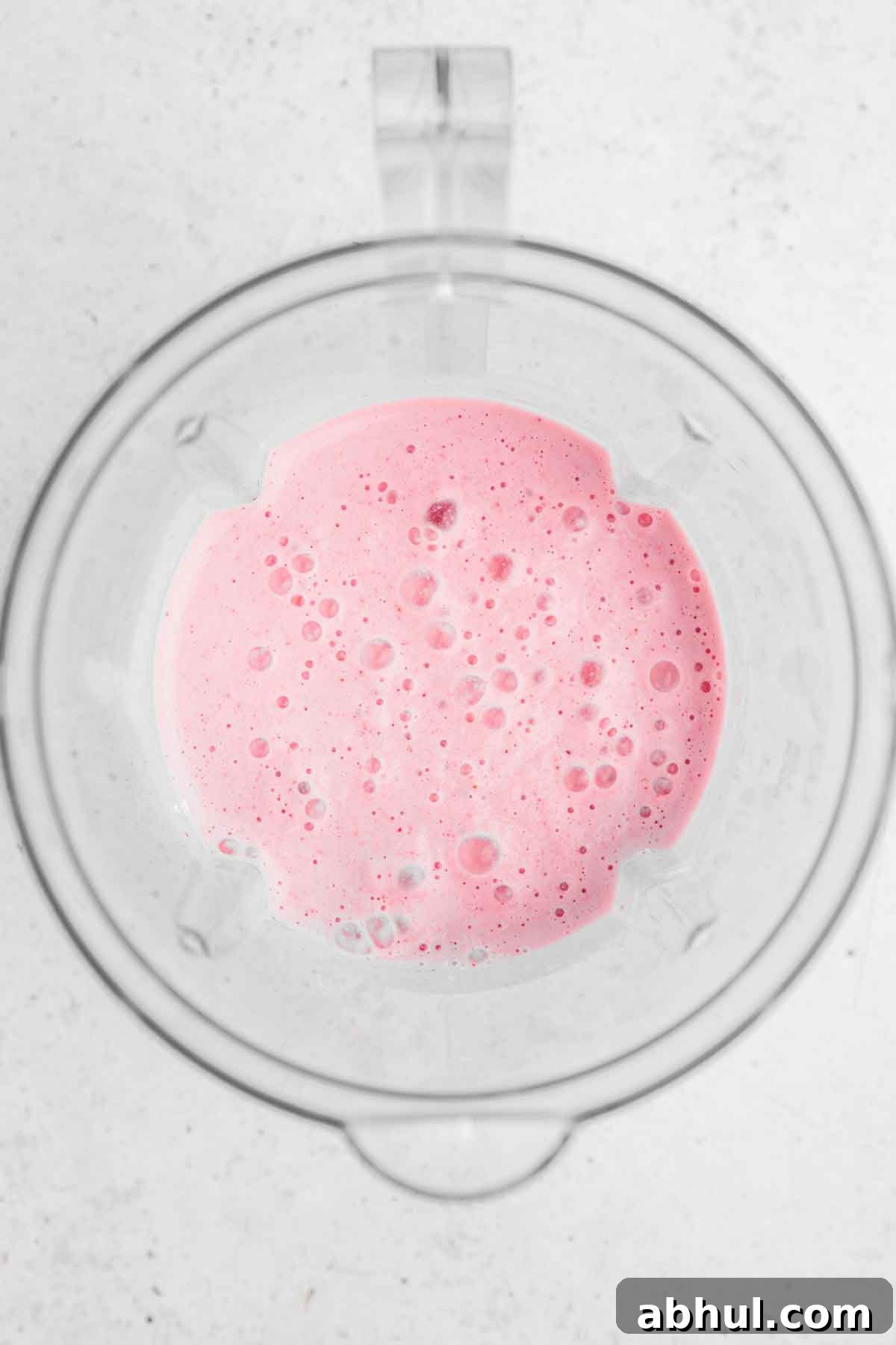 blender avec du lassi fraise