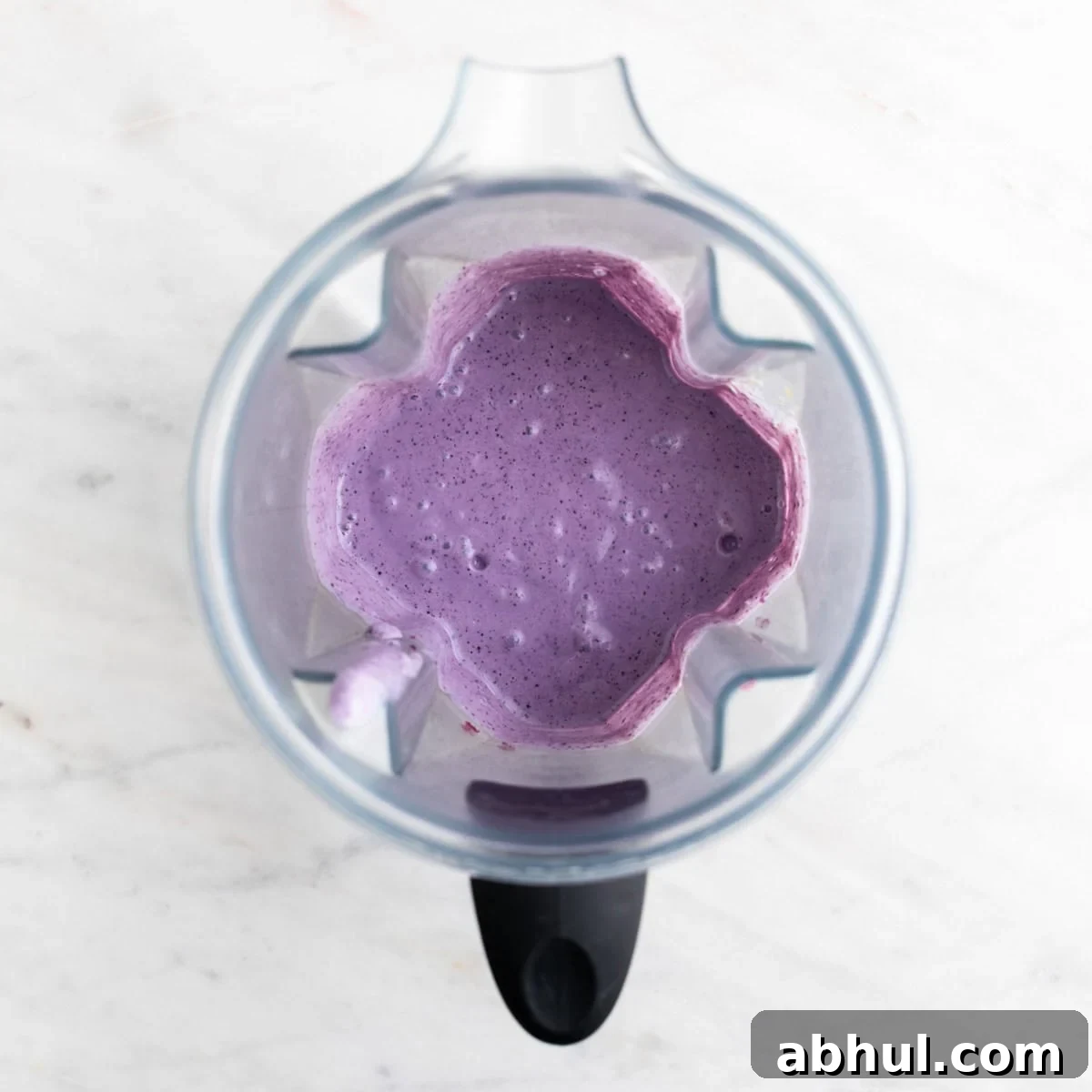 Silken tofu smoothie blended in a jar.