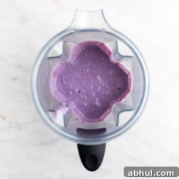 Silken tofu smoothie blended in a jar.