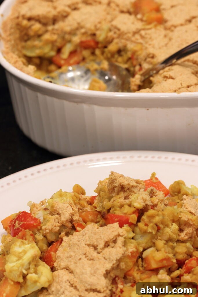 Vegetable Au Gratin with Crispy Aquafaba Crust 6 Serving Veggie Au Gratin
