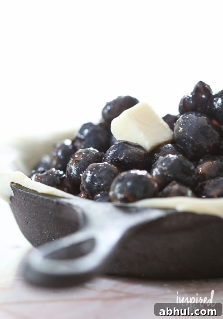 Mini Skillet Blueberry Pies | Inspired by Charm