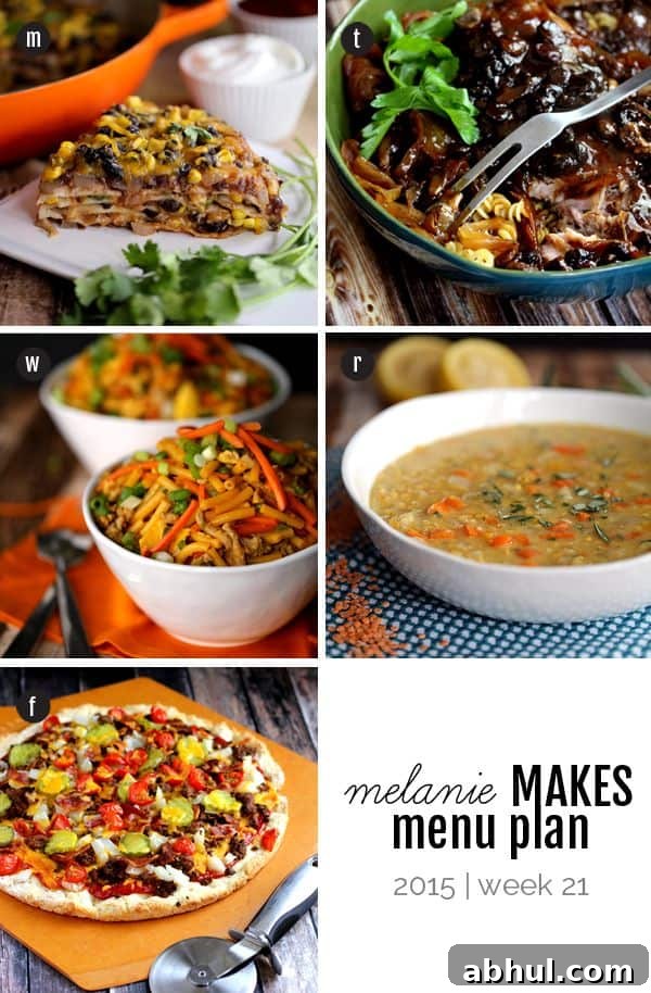 Melanie Makes Menu Plan 2015 - Week 21