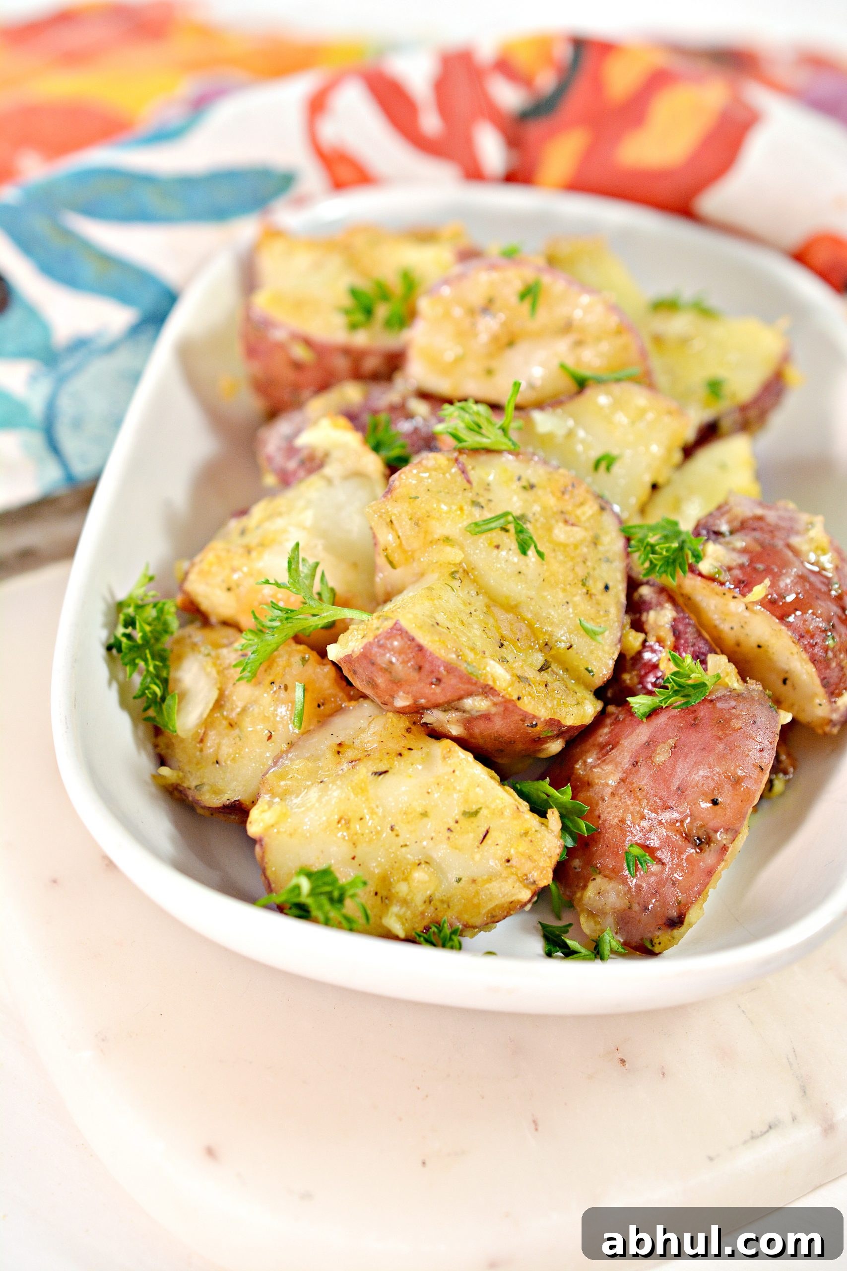 Garlic Parmesan Roasted Potatoes