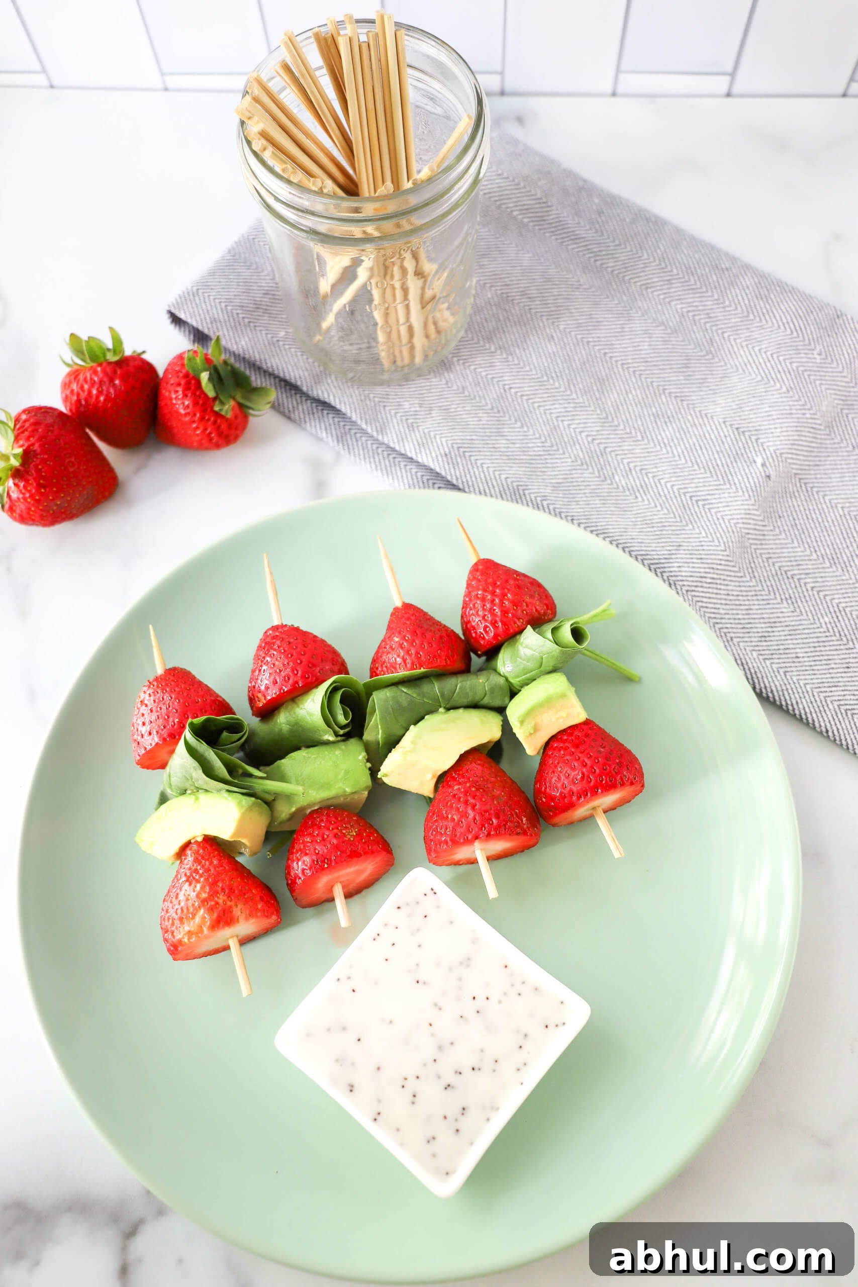 Strawberry Salad Kabobs