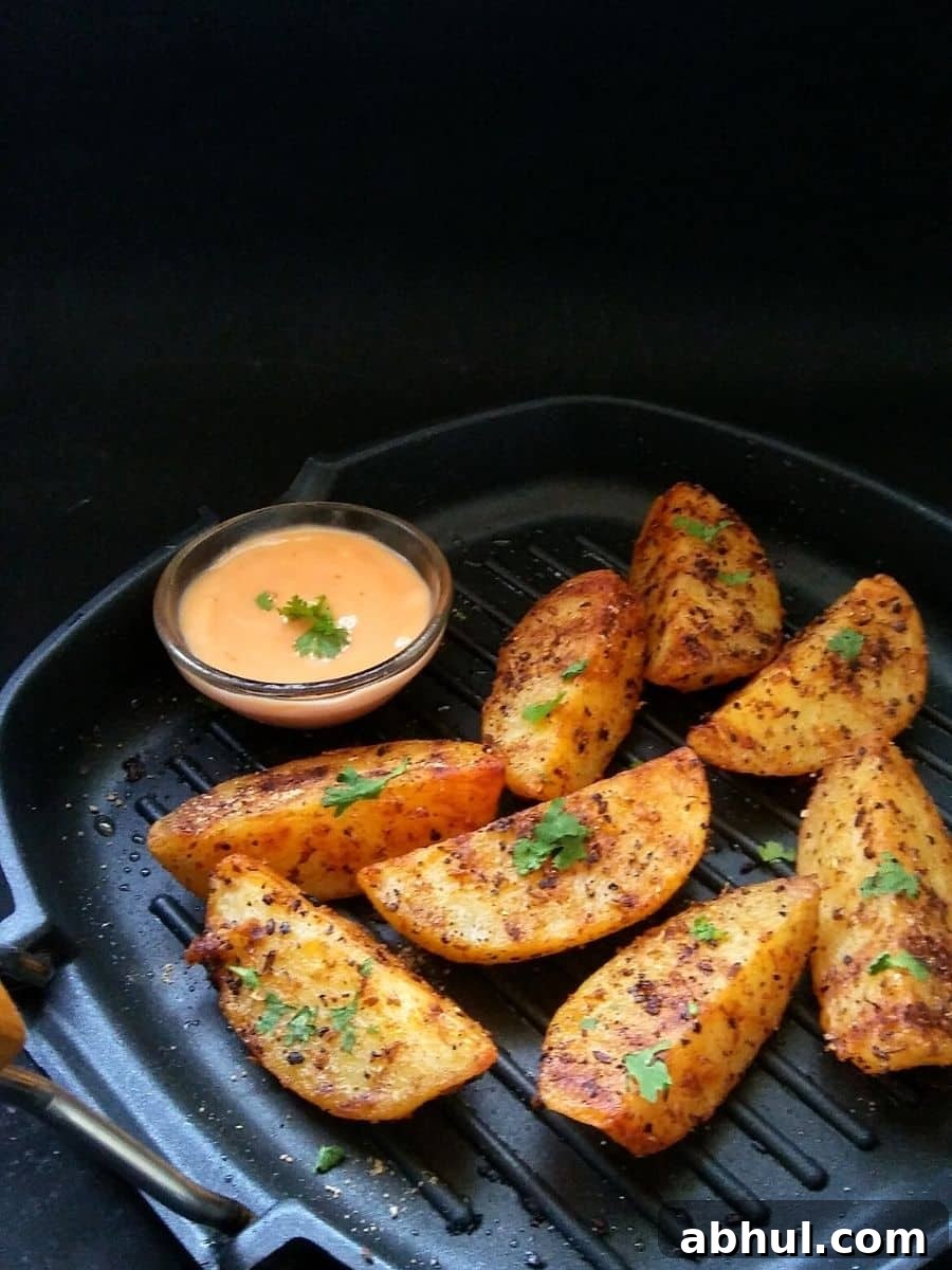Indian Spiced Grilled Potato Wedges