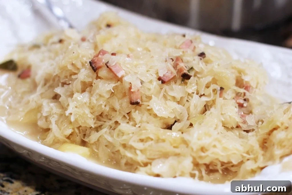 my Aunt Irma's German Style Sauerkraut