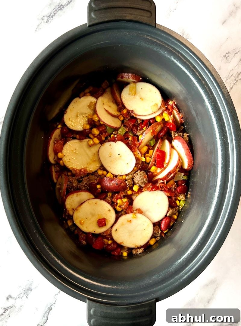Served Tex‑Mex Casserole