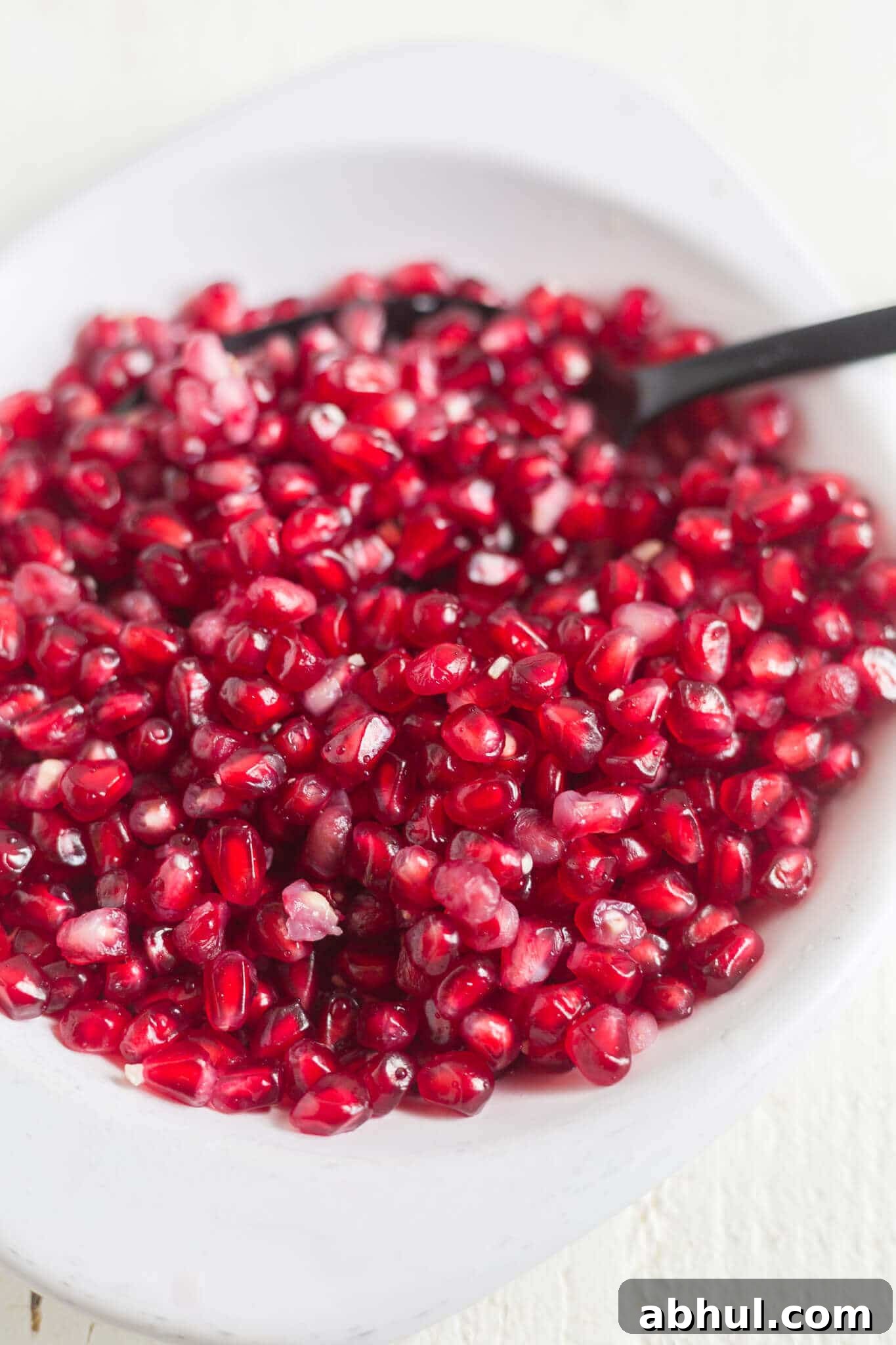 pomegranate seeds for pear salad