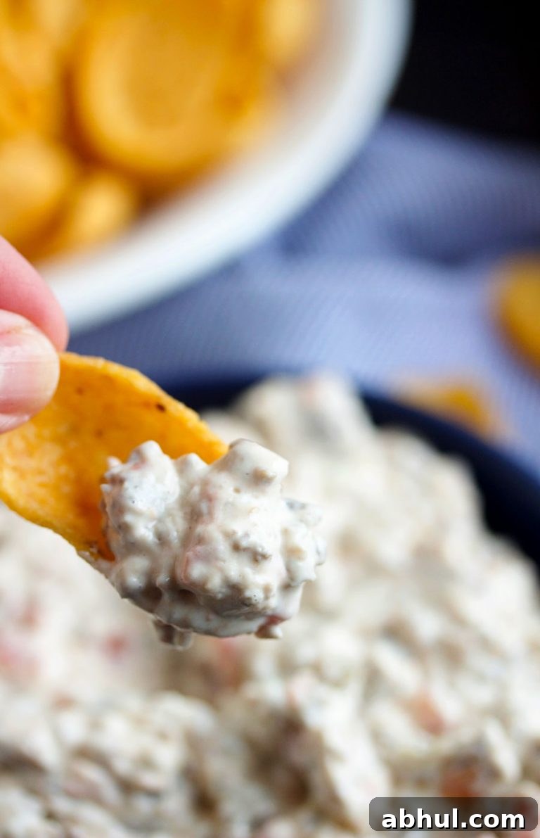 Cream cheese sausage dip