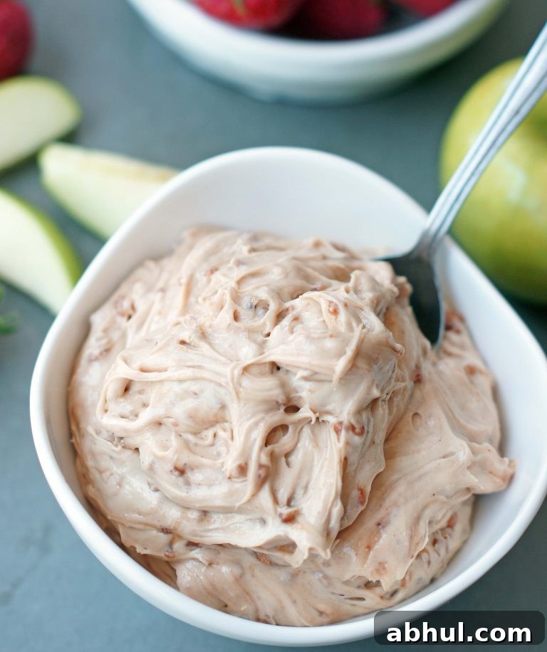 Toffee fruit dip