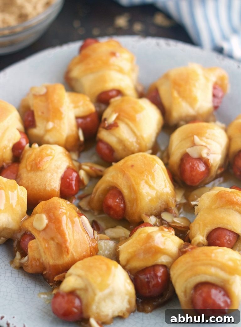 Caramelized pigs in a blanket