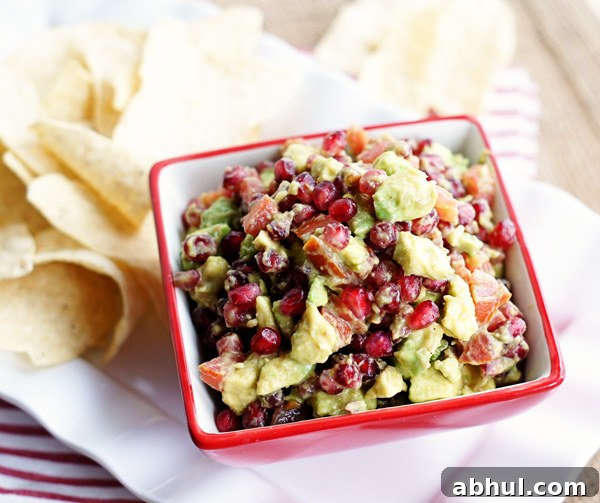 Pomegranate avocado salsa
