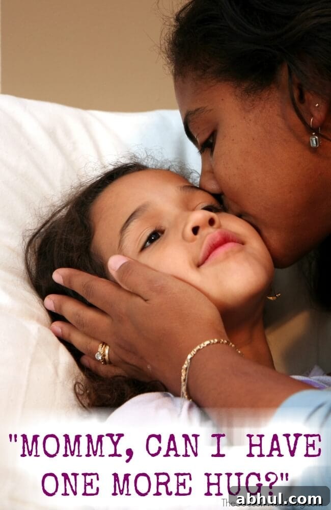It might not be tomorrow. It might not be a year from now. But the day will come when our children won't ask for that extra hug.