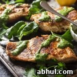 A simple pan searing in a cast iron pan gives my salmon with green sauce golden brown crispy skin worthy of a restaurant dinner! Add in an easy and vibrant sauce full of basil and parsley and you have a delicious and healthy weeknight meal.