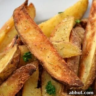 Parmesan Rosemary Baked Potato Wedges