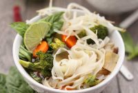 Vegetarian Pho: Vietnamese Noodle Soup with Aromatic Broth