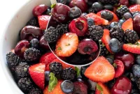 Fresh Mixed Fruit Salad with Honey-Lime Dressing