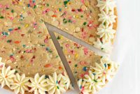 Chewy Funfetti Cookie Cake Recipe