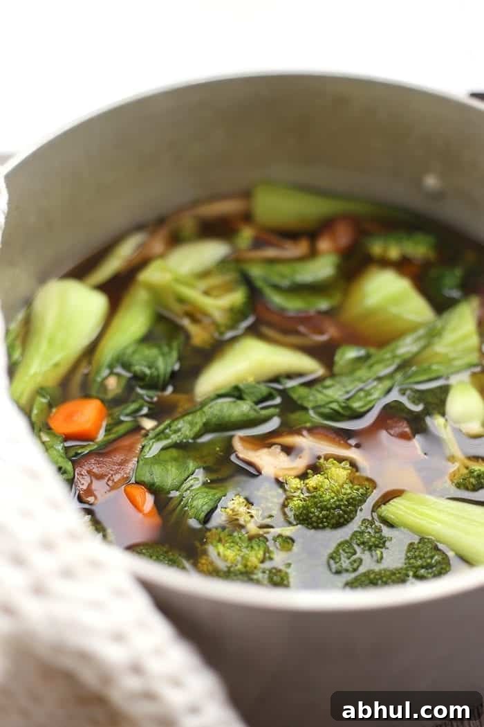 A Healthy Vegetarian Pho recipe with a flavorful and nutritious mushroom broth. This veggie-packed meal will make you ditch the takeout and whip up this Vietnamese classic at home.