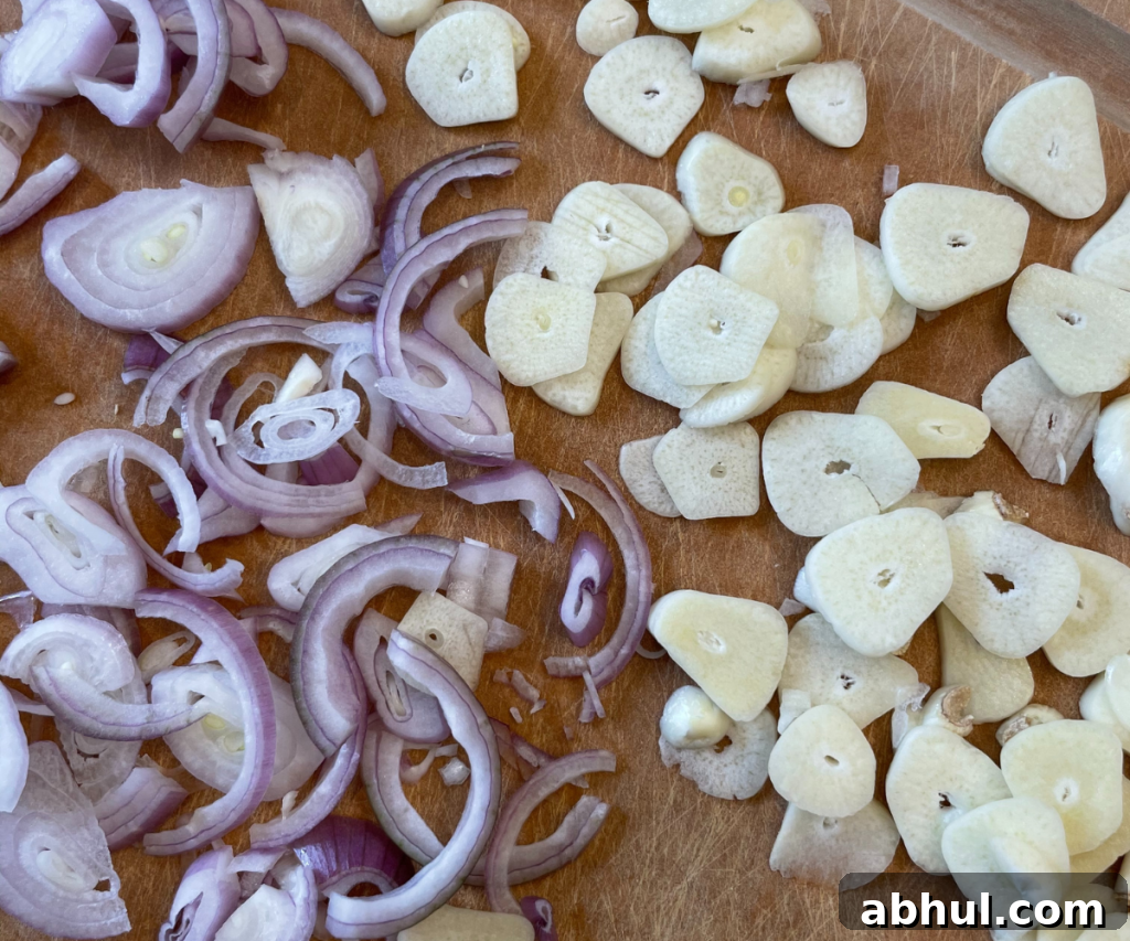 Shallots and garlic