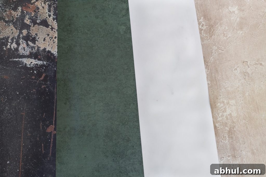 4 backdrops in the foodie bag