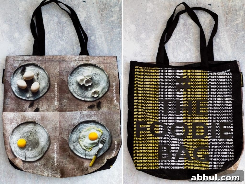 Both sides of the Foodie Bag