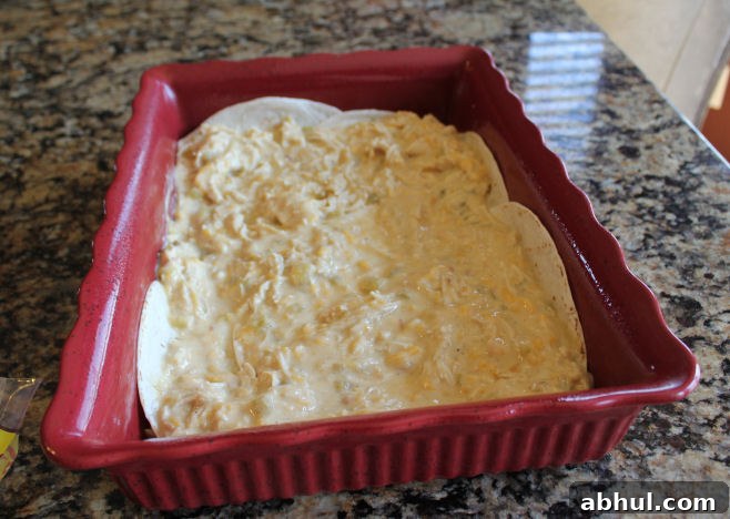 Layer tortillas