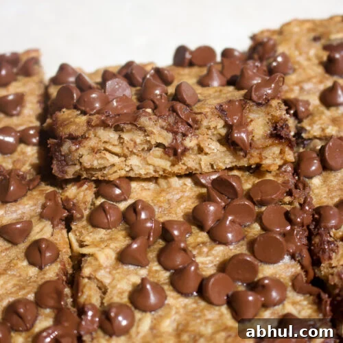 Peanut Butter Banana Oatmeal Chocolate Chip Bars