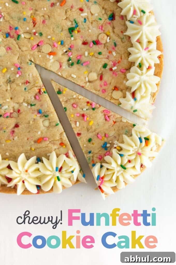 Funfetti cookie cake