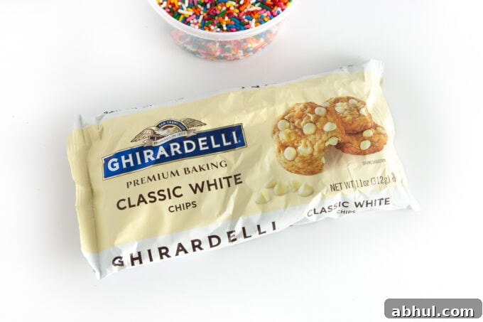 Ghirardelli white chocolate chips